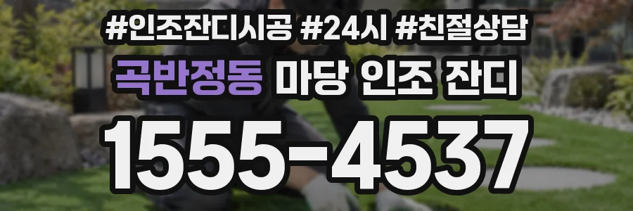 곡반정동 마당 인조 잔디