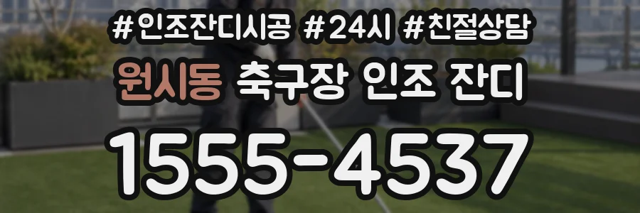 원시동 축구장 인조 잔디