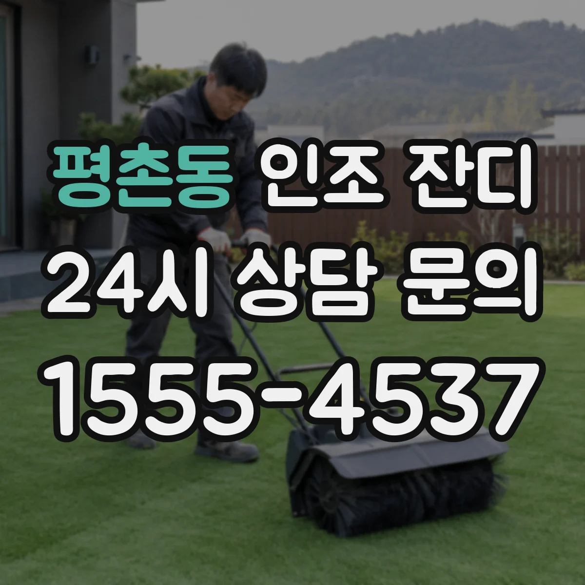 평촌동 인조 잔디