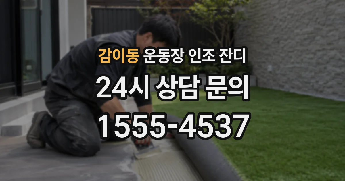 감이동 운동장 인조 잔디