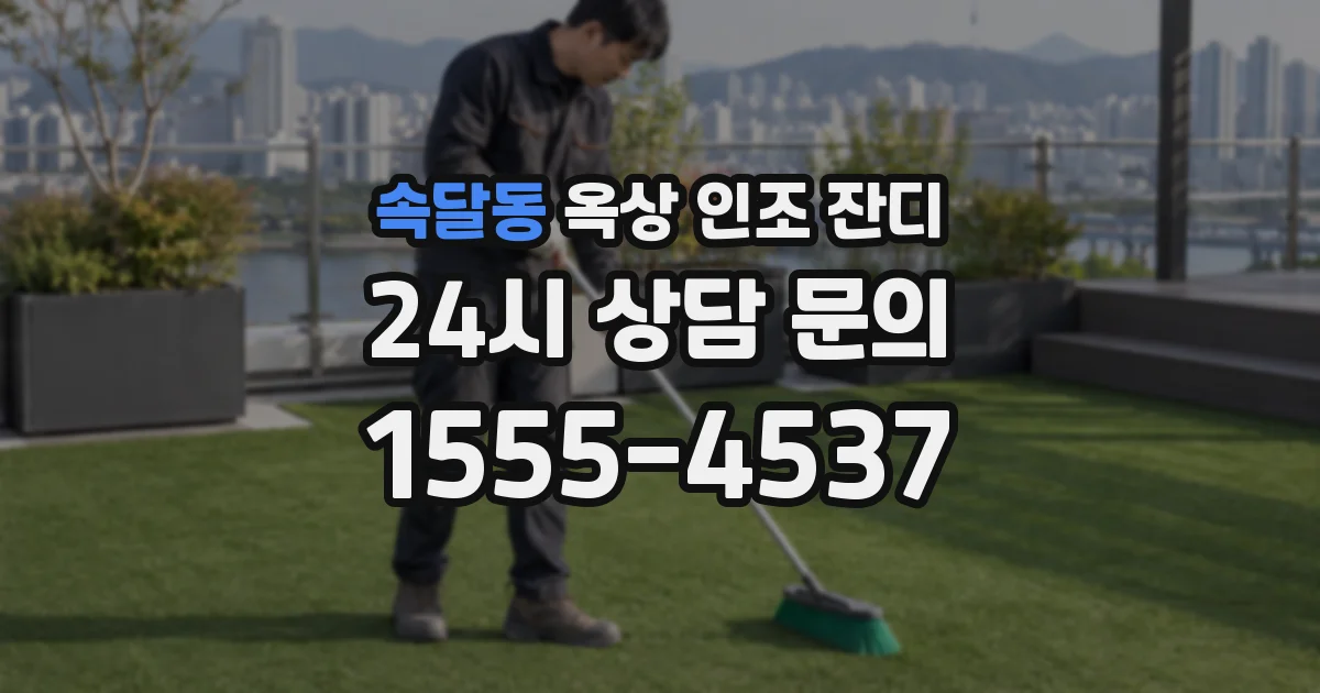 속달동 옥상 인조 잔디