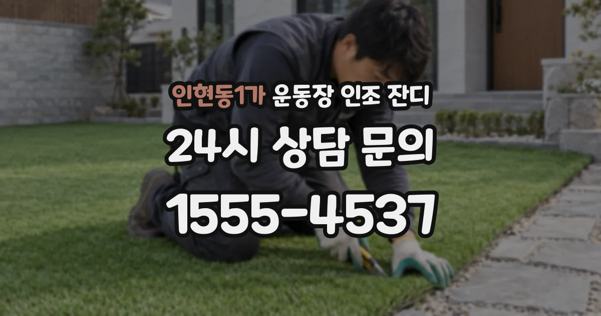 인현동1가 운동장 인조 잔디