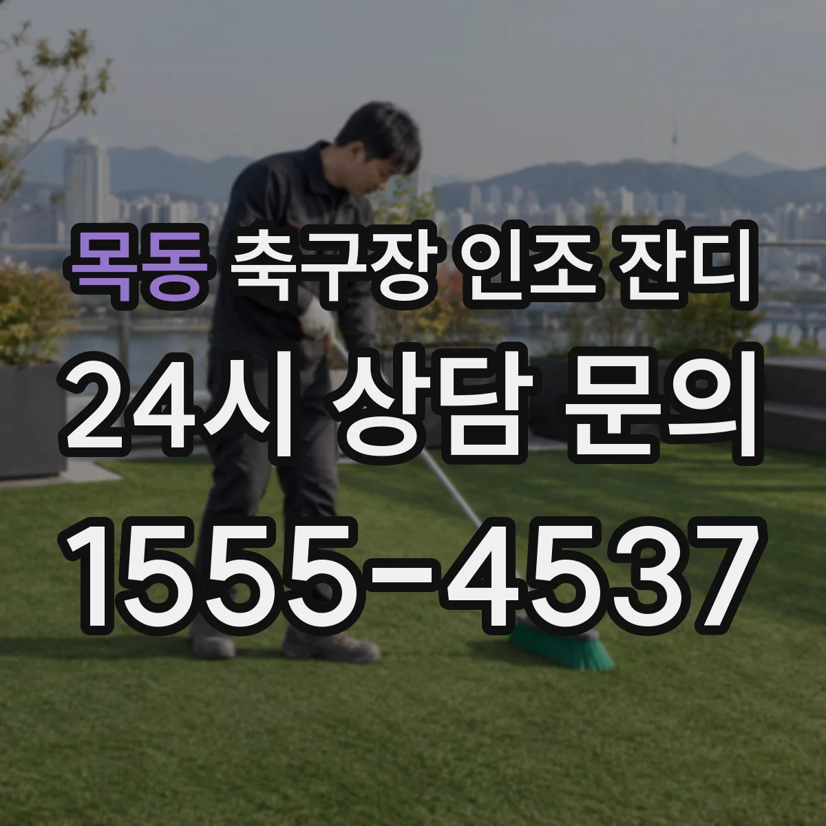 목동 축구장 인조 잔디