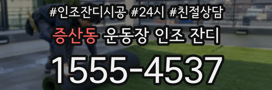 증산동 운동장 인조 잔디