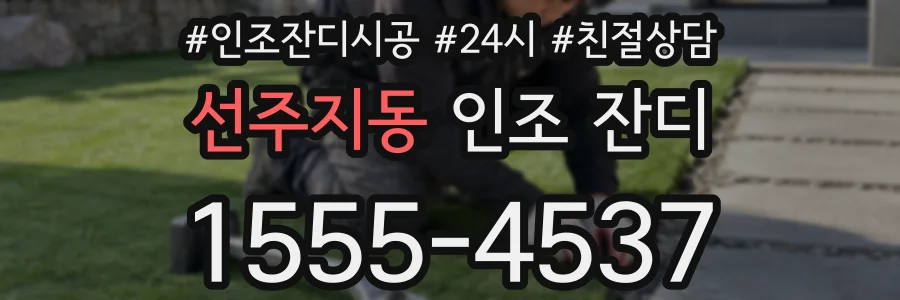 선주지동 인조 잔디