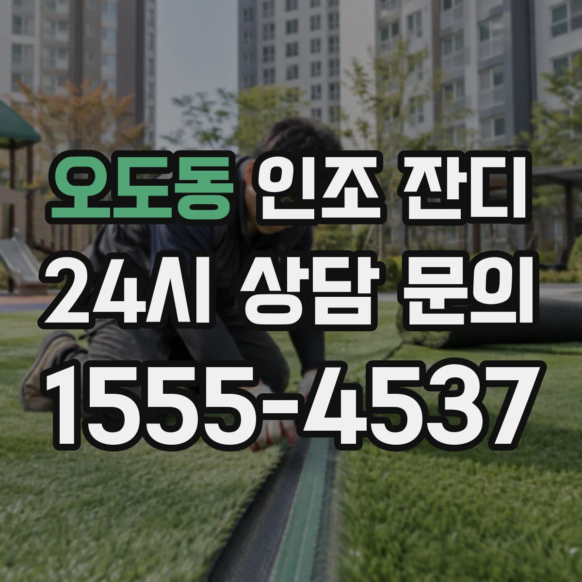 오도동 인조 잔디