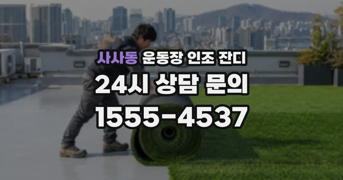 사사동 운동장 인조 잔디