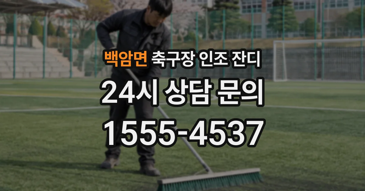 백암면 축구장 인조 잔디