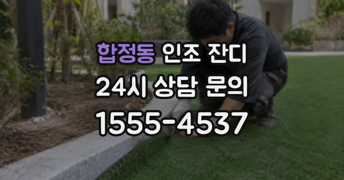 합정동 인조 잔디
