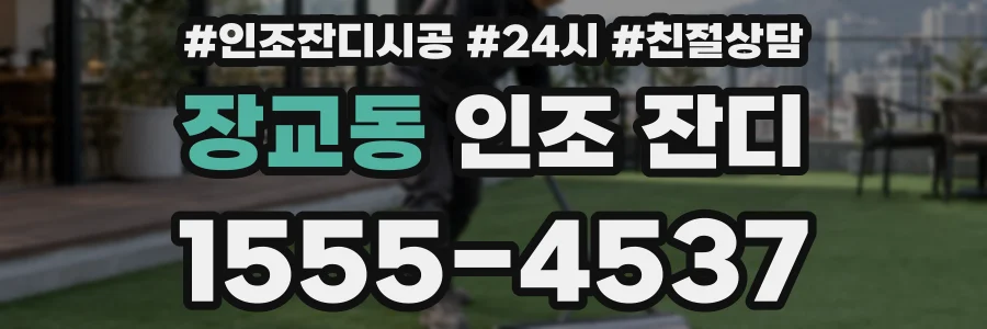 장교동 인조 잔디
