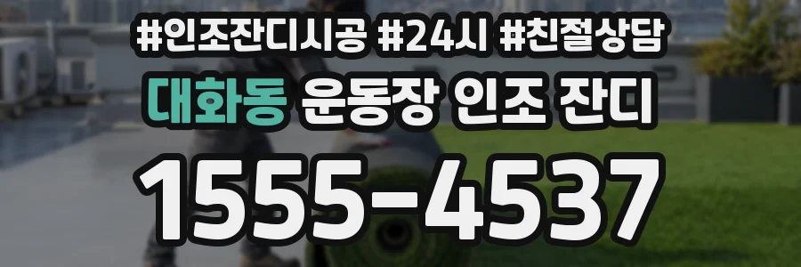 대화동 운동장 인조 잔디