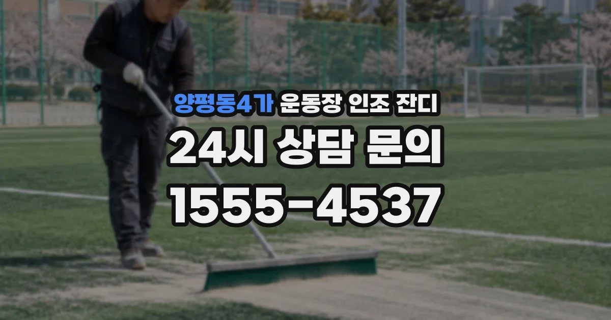 양평동4가 운동장 인조 잔디