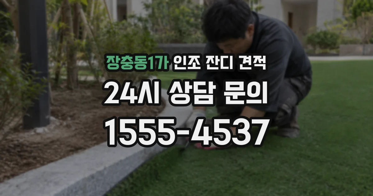 장충동1가 인조 잔디 견적