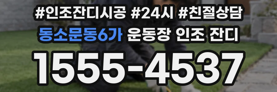 동소문동6가 운동장 인조 잔디