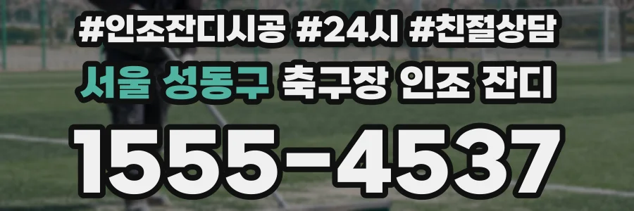 서울 성동구 축구장 인조 잔디