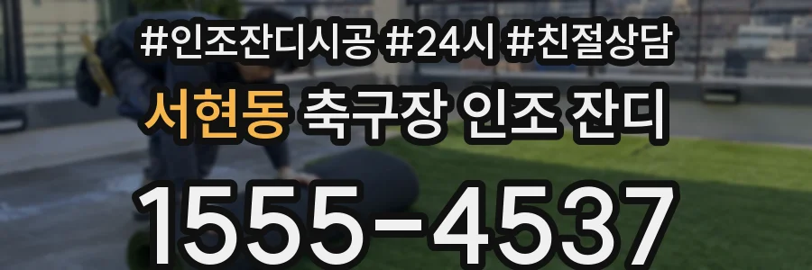 서현동 축구장 인조 잔디