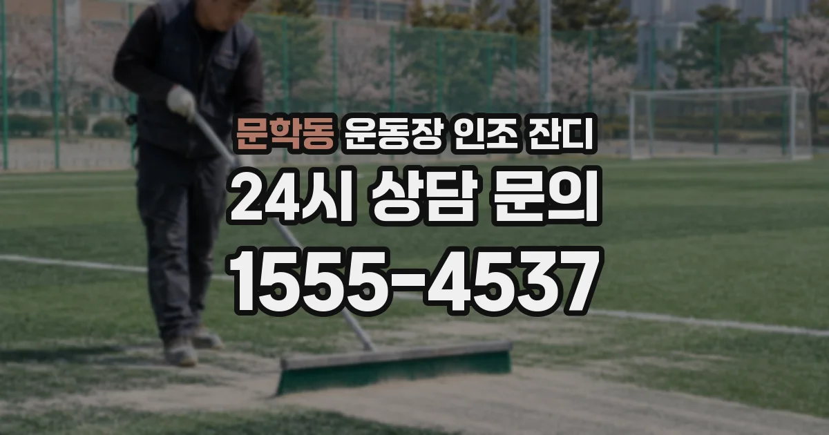 문학동 운동장 인조 잔디