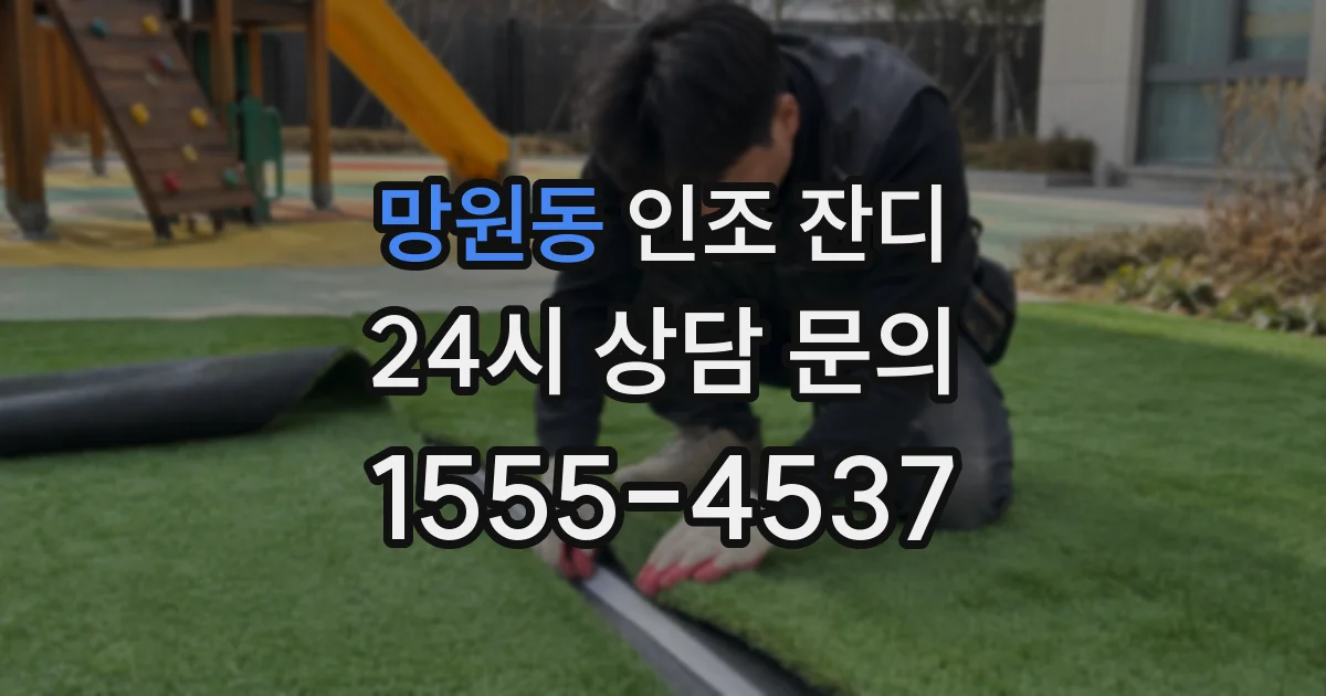 망원동 인조 잔디
