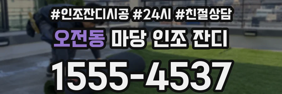 오전동 마당 인조 잔디