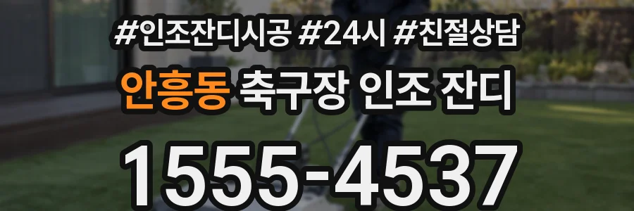 안흥동 축구장 인조 잔디