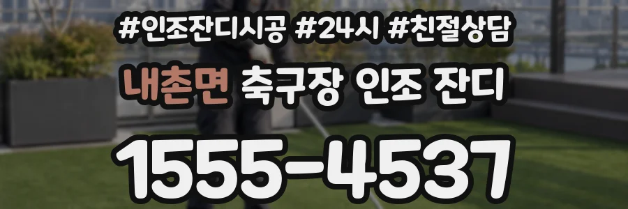 내촌면 축구장 인조 잔디