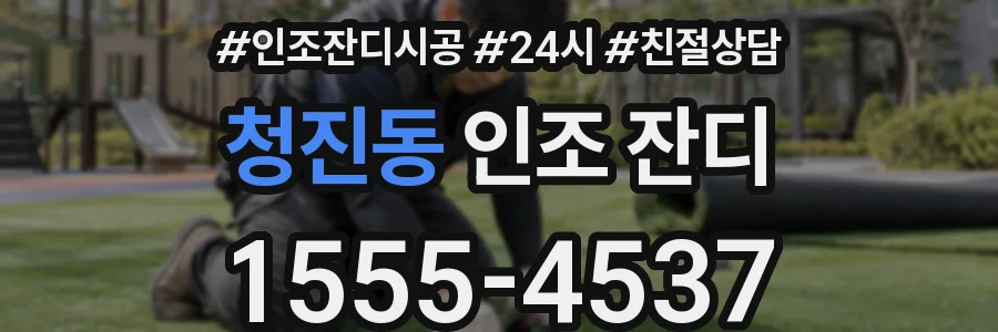 청진동 인조 잔디