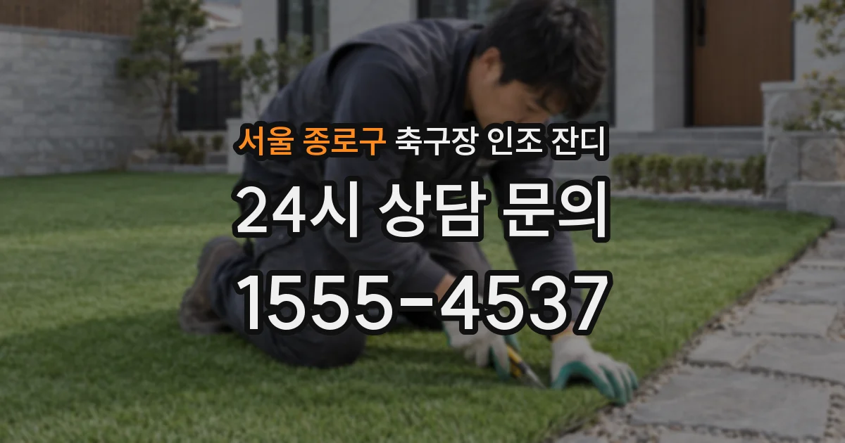 서울 종로구 축구장 인조 잔디