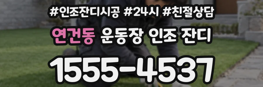 연건동 운동장 인조 잔디