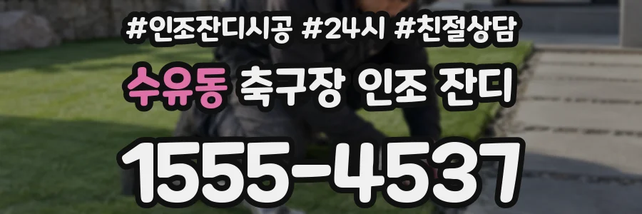 수유동 축구장 인조 잔디