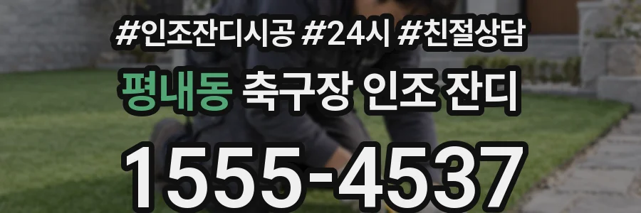 평내동 축구장 인조 잔디