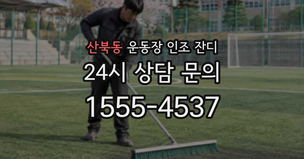 산북동 운동장 인조 잔디