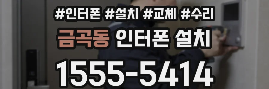 금곡동 인터폰 설치