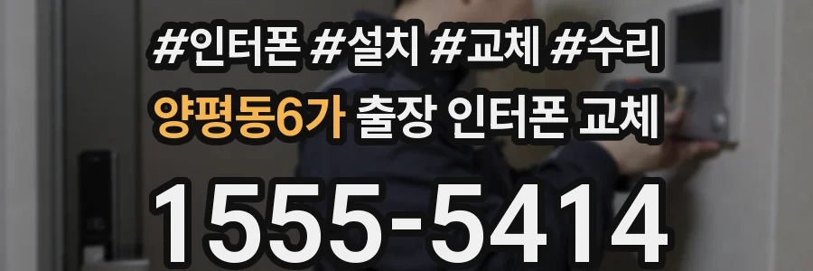 양평동6가 출장 인터폰 교체