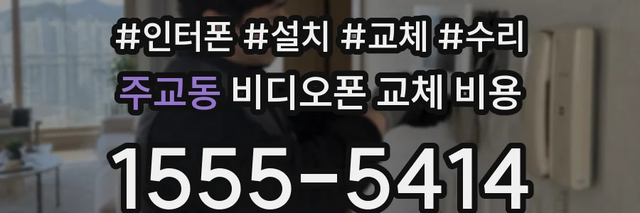 주교동 비디오폰 교체 비용