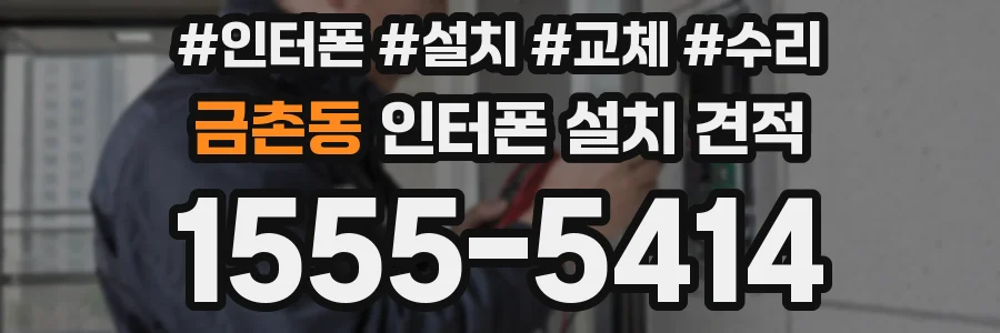 금촌동 인터폰 설치 견적