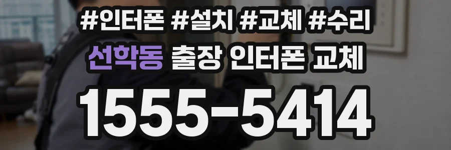 선학동 출장 인터폰 교체