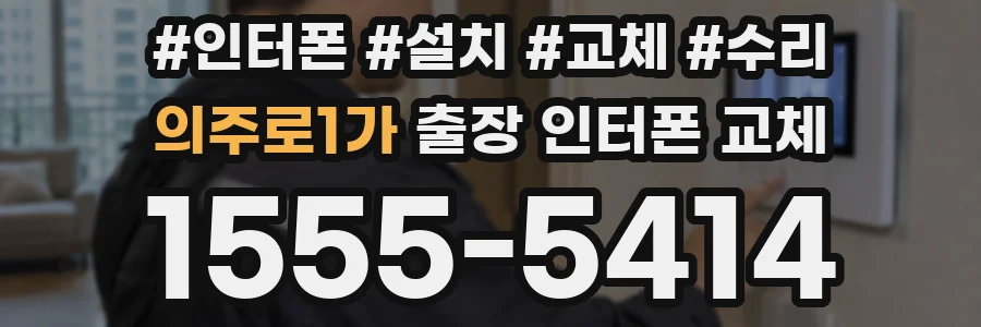 의주로1가 출장 인터폰 교체