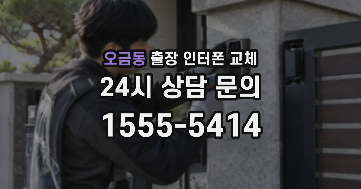 오금동 출장 인터폰 교체