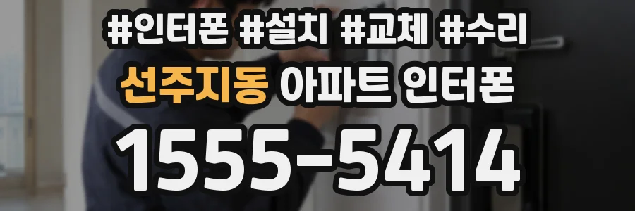 선주지동 아파트 인터폰