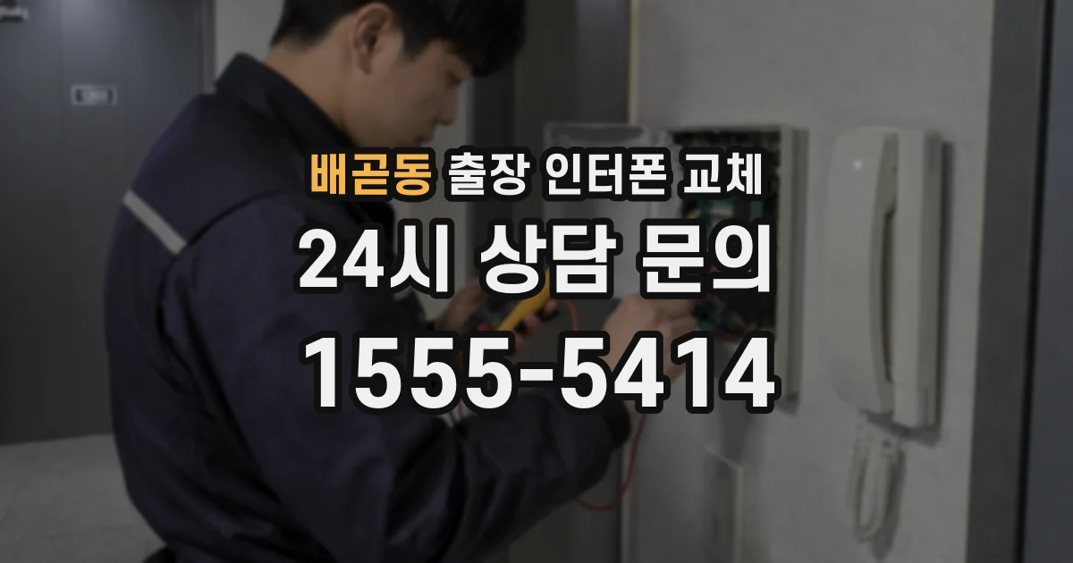 배곧동 출장 인터폰 교체