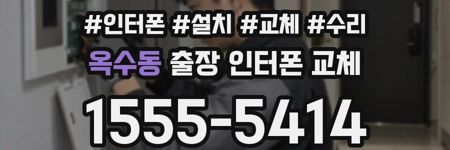 옥수동 출장 인터폰 교체