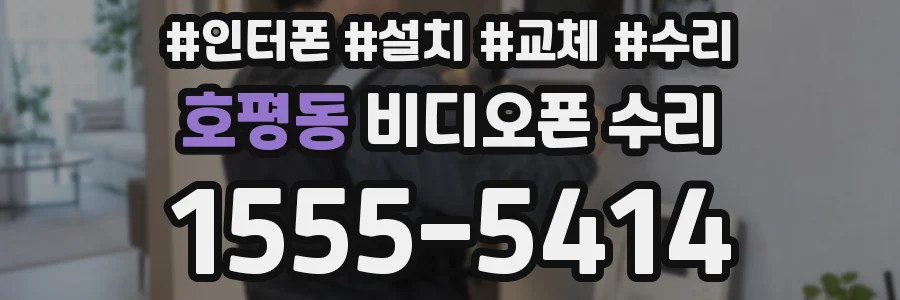 호평동 비디오폰 수리