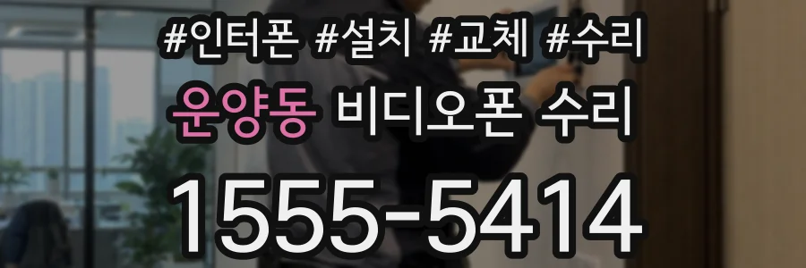 운양동 비디오폰 수리