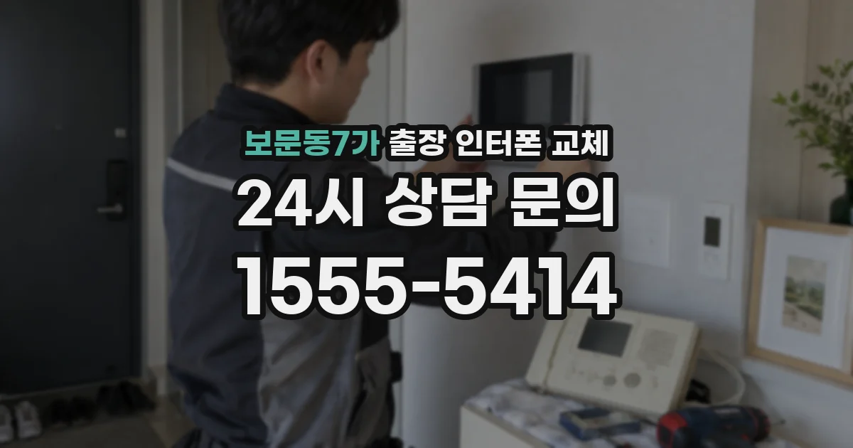 보문동7가 출장 인터폰 교체
