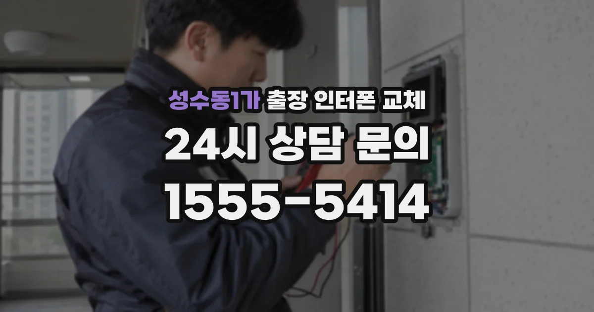 성수동1가 출장 인터폰 교체