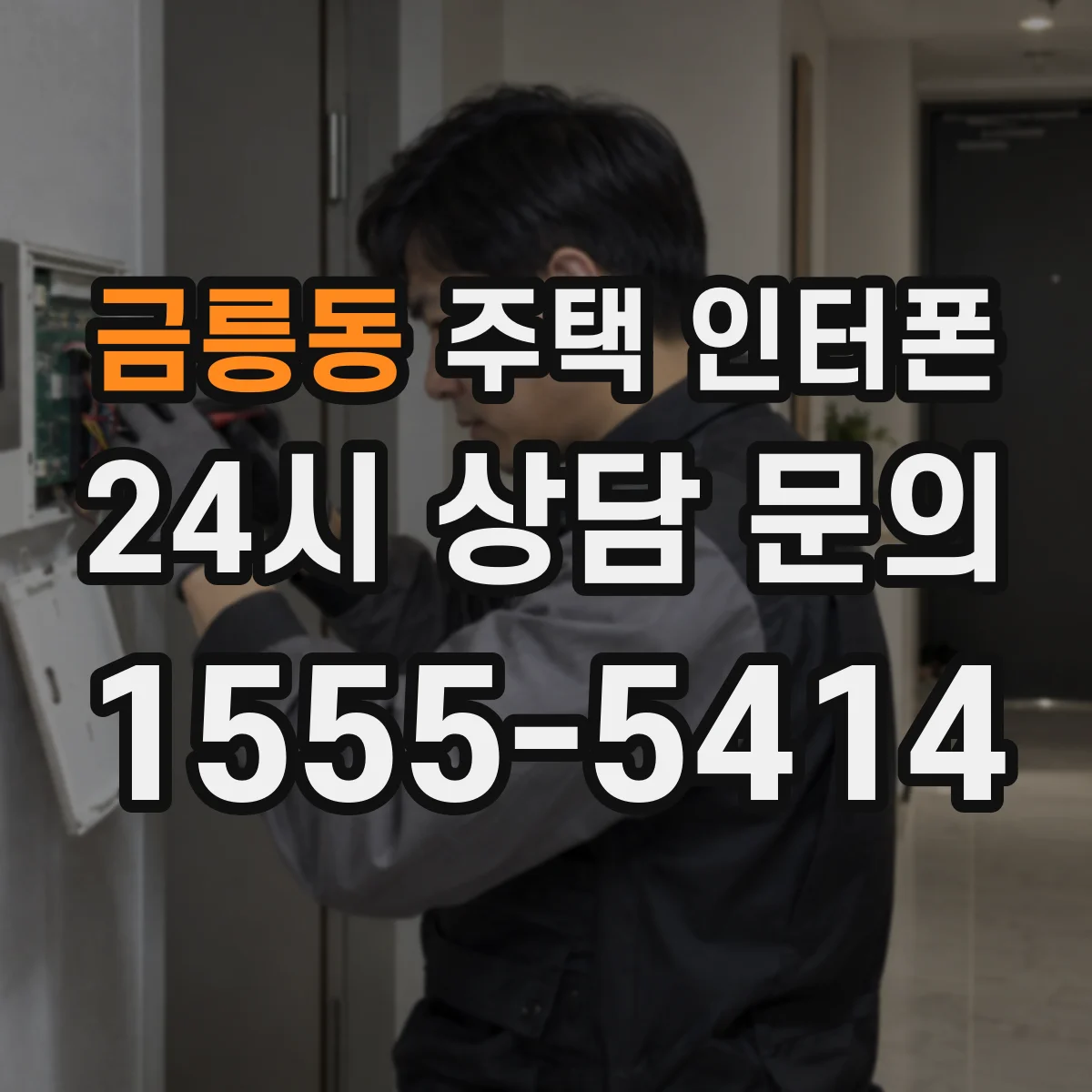 금릉동 주택 인터폰