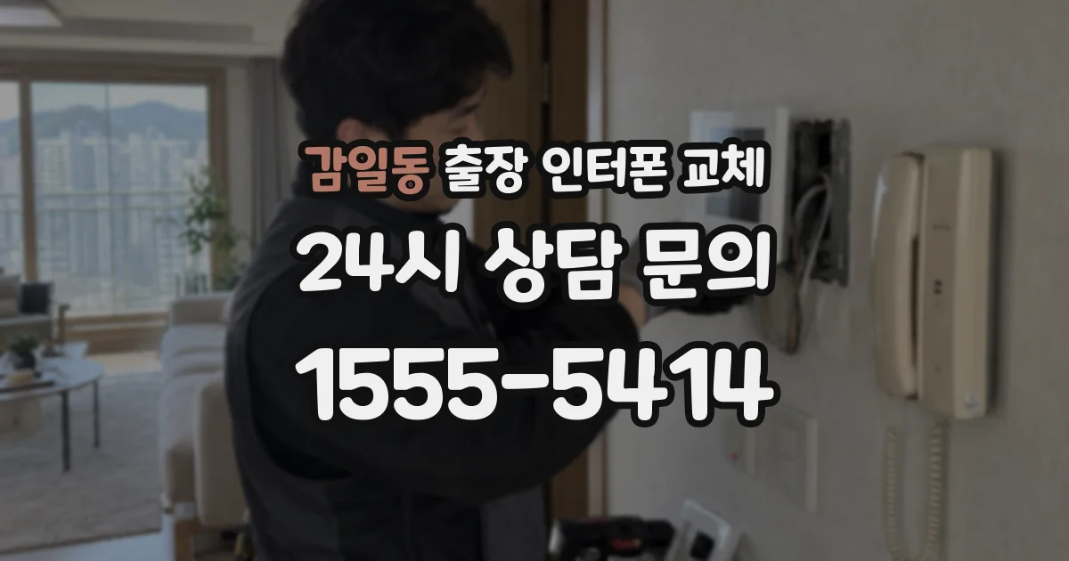 감일동 출장 인터폰 교체