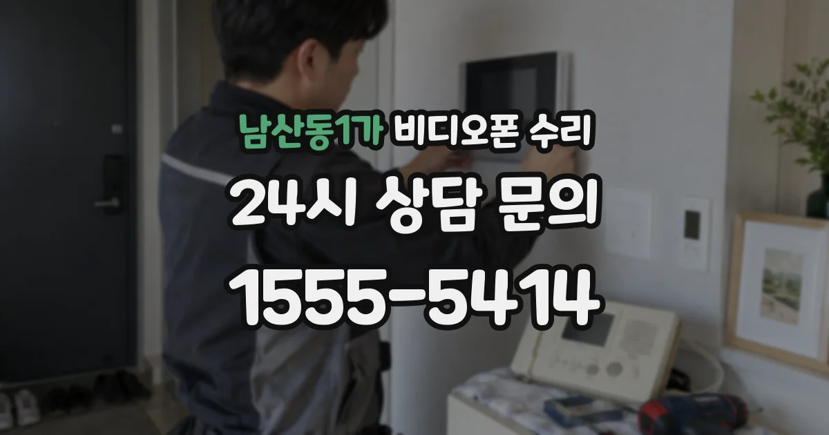 남산동1가 비디오폰 수리