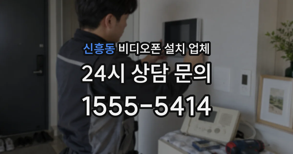 신흥동 비디오폰 설치 업체