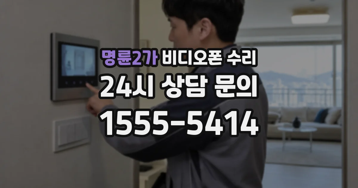 명륜2가 비디오폰 수리